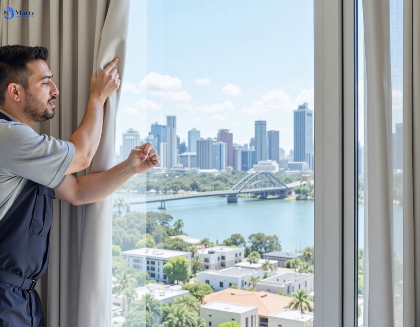 Professional curtain steam cleaning service lilyfield-nsw QLD by Matty Curtain Cleaning