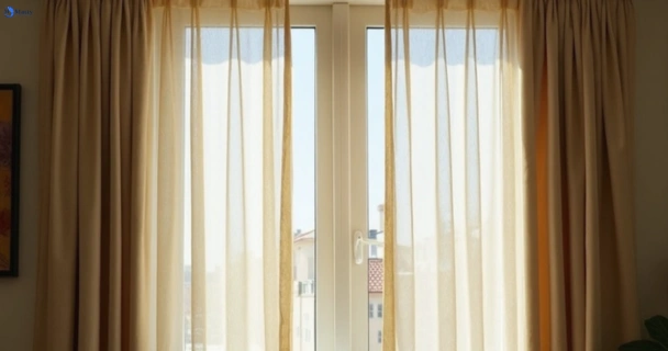 Dull dusty drapes in lilyfield-nsw before professional cleaning